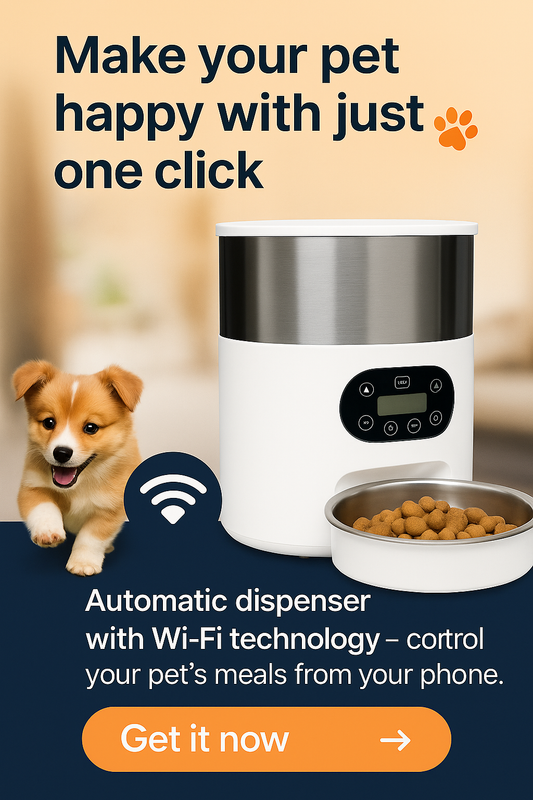 “Automatic Cat Feeder – Dispenses food on schedule | 4L capacity”