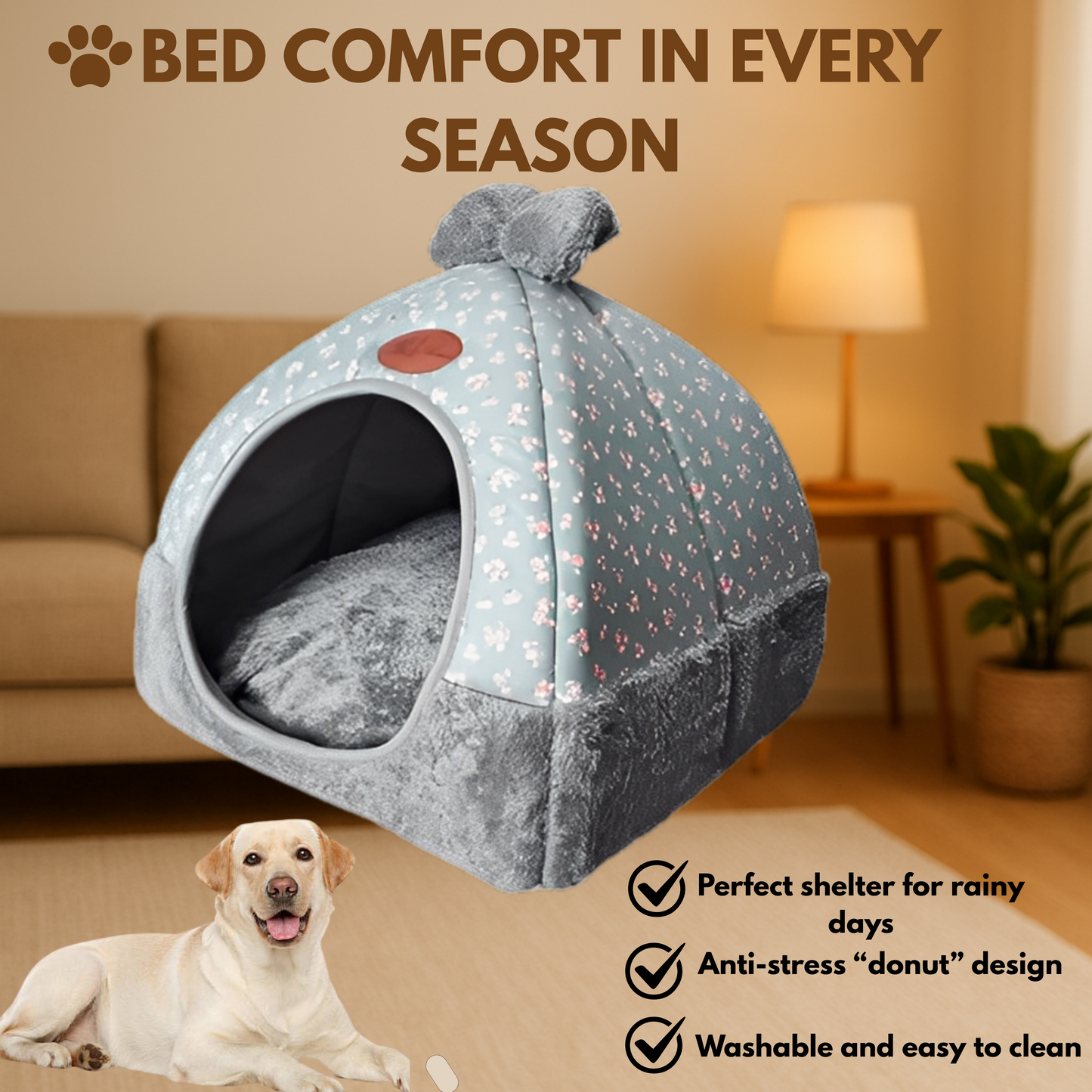 Pet Bed – Temperature Regulated | Ideal for cold seasons