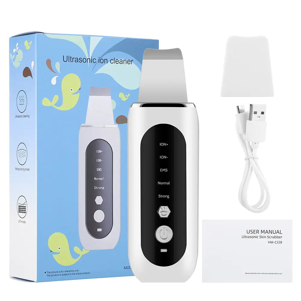 SkinsSonic Derma Ultrasonic Skin Scrubber – Blackhead Remover & Exfoliator