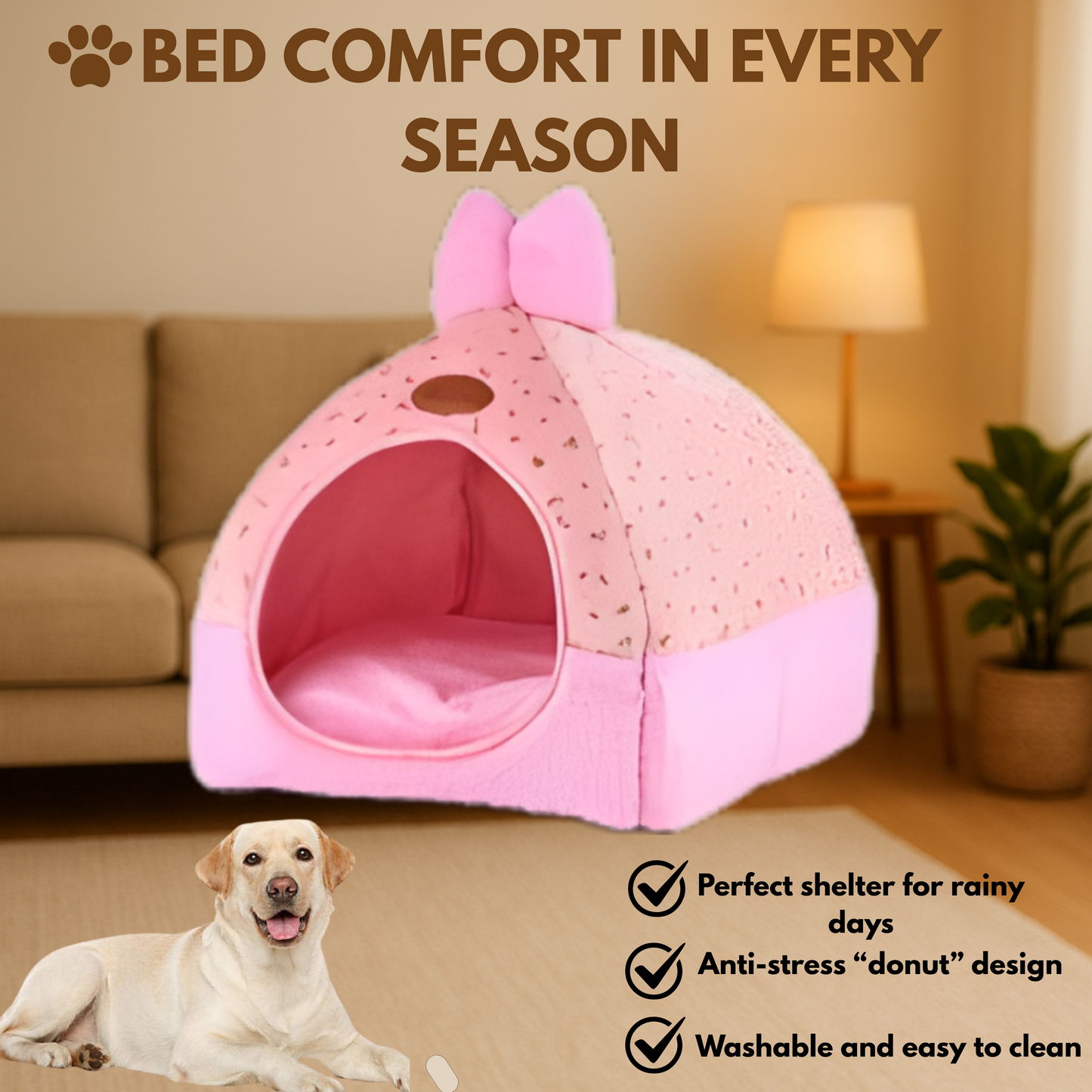 Pet Bed – Temperature Regulated | Ideal for cold seasons