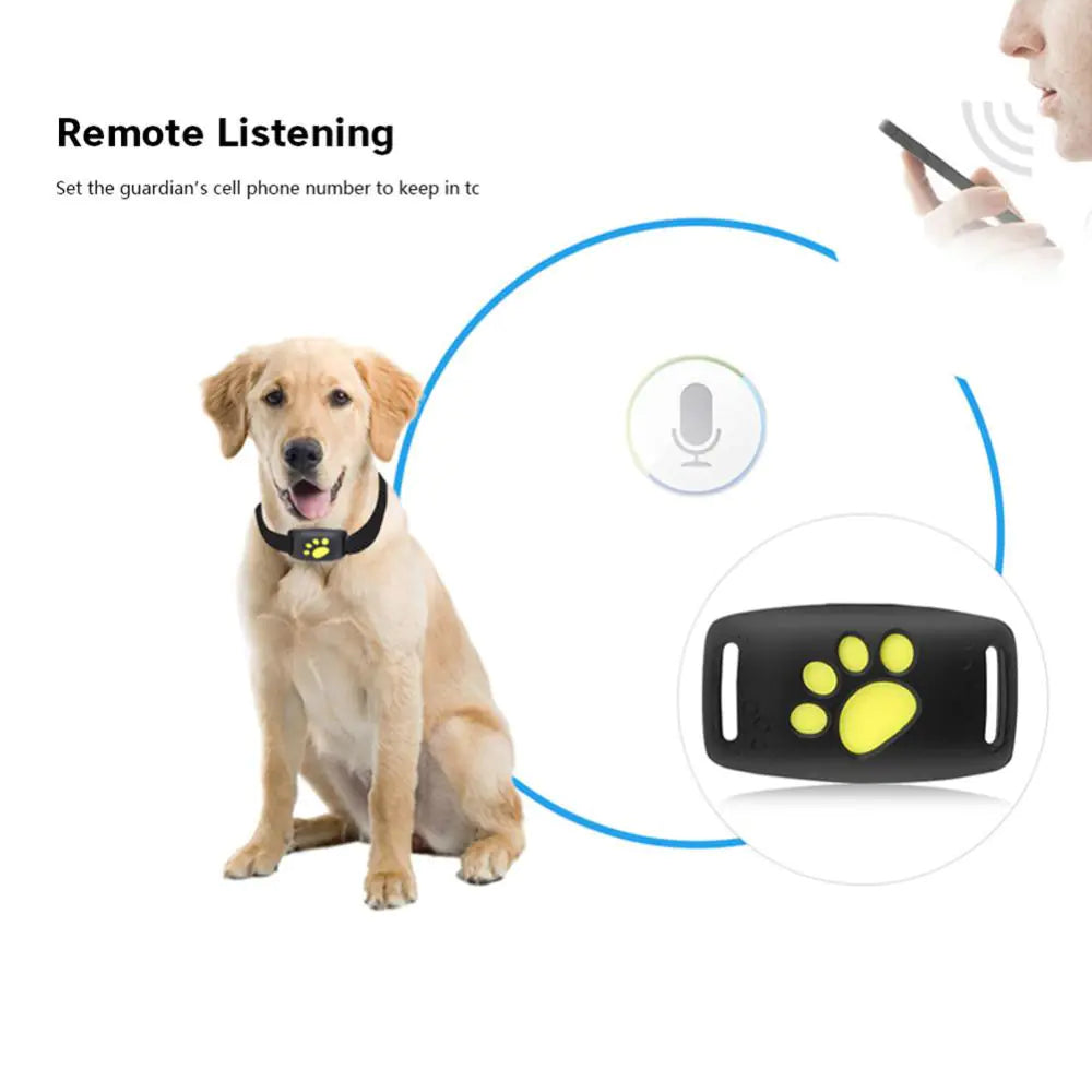 Smart Pet GPS Tracker – Real-time location via app | Waterproof & lightweight