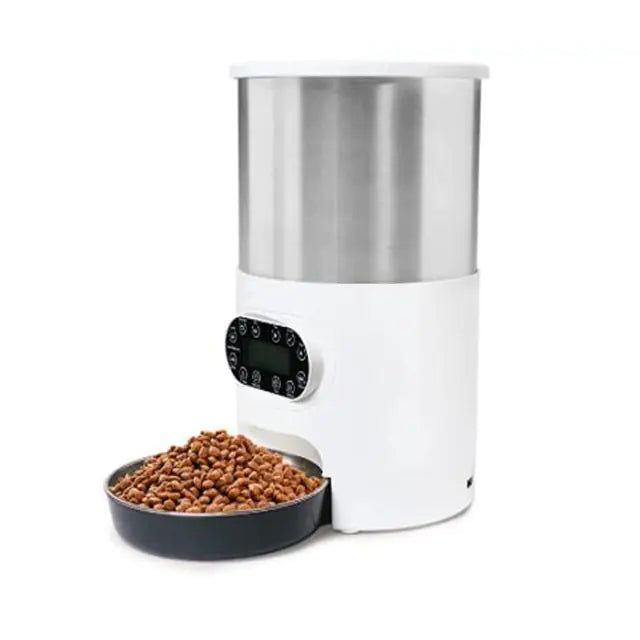 “Automatic Cat Feeder – Dispenses food on schedule | 4L capacity”
