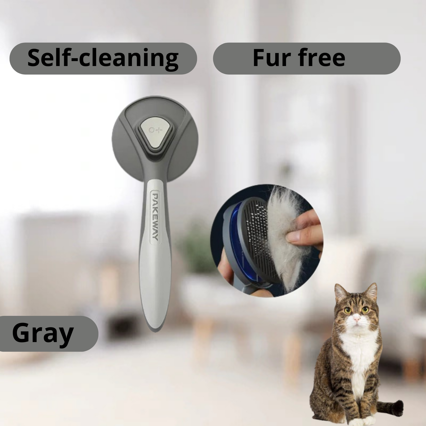 Pet Grooming Glove – Comb & massage while you pet | Easy fur removal