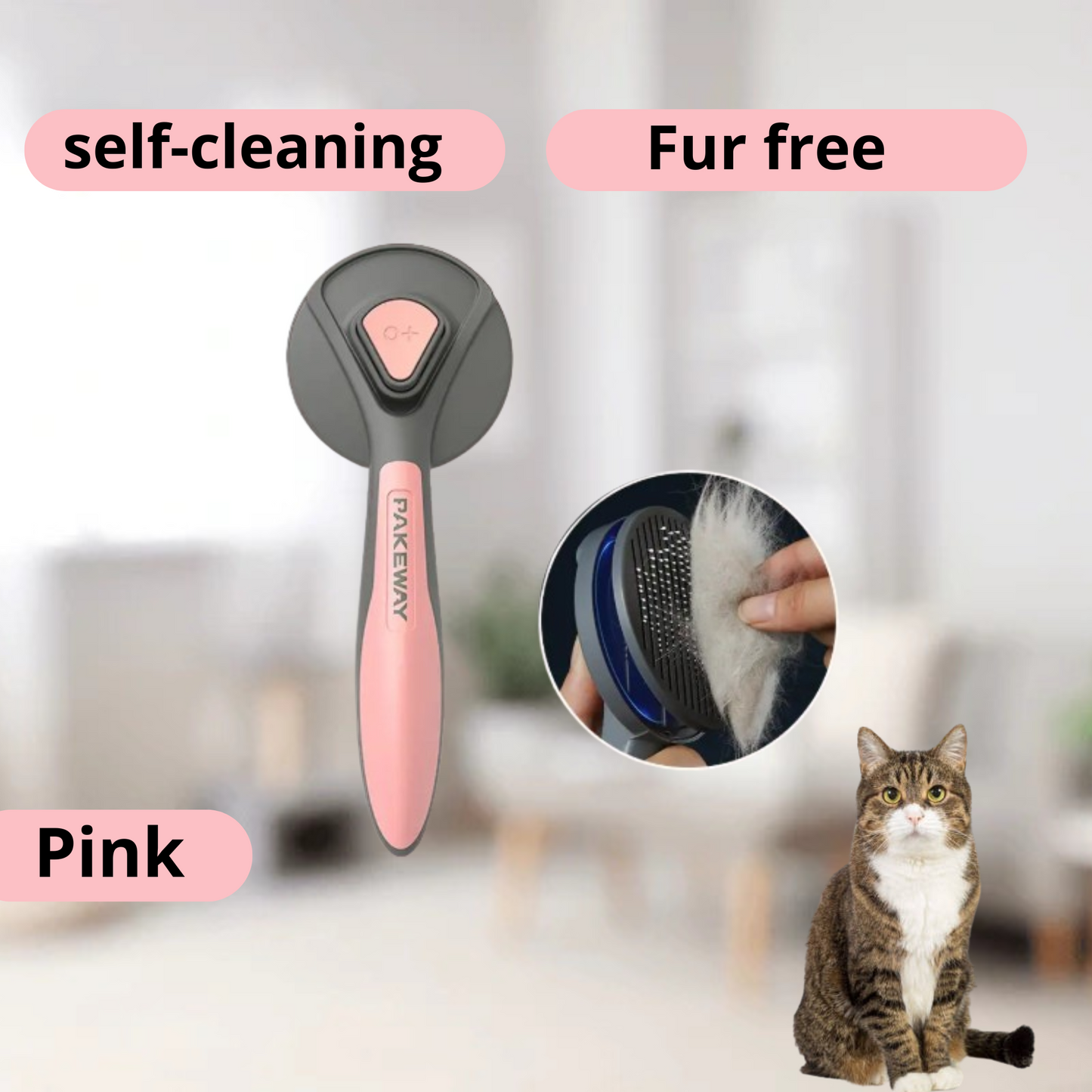 Pet Grooming Glove – Comb & massage while you pet | Easy fur removal