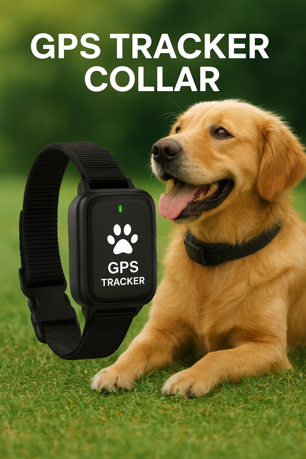 Smart Pet GPS Tracker – Real-time location via app | Waterproof & lightweight