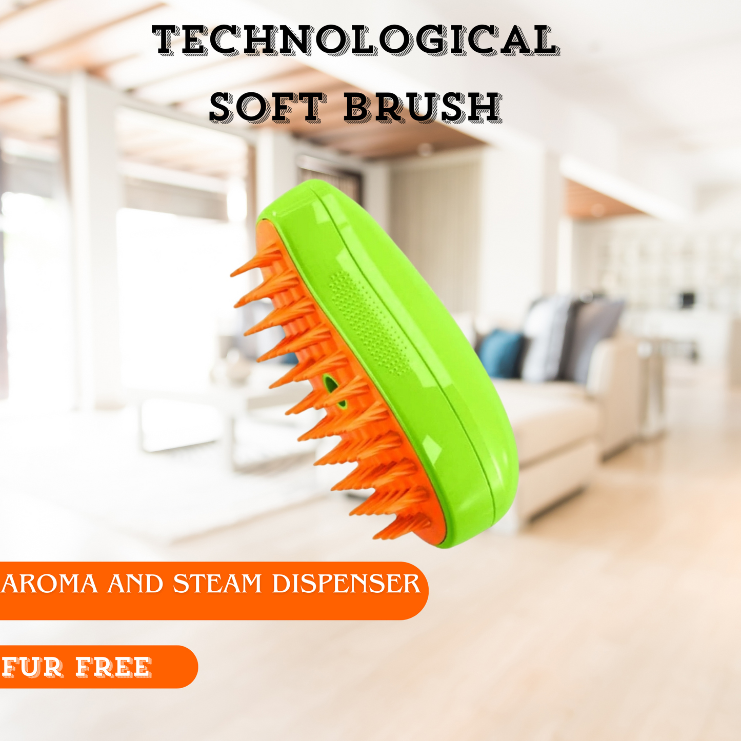 Electric Pet Brush – USB rechargeable | Reduces shedding up to 90%