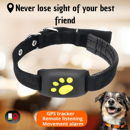 Smart Pet GPS Tracker – Real-time location via app | Waterproof & lightweight