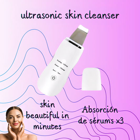 SkinsSonic Derma Ultrasonic Skin Scrubber – Blackhead Remover & Exfoliator